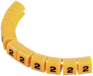Oznacznik kablowy  TRU COMPONENTS  TC-MB1/2203 pomarańczowy 1593396 Zawartość: 10 szt.