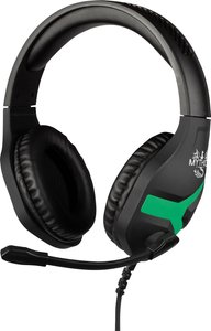 Zestaw słuchawkowy On Ear Konix NEMESIS 27971 Stereo czarno-zielony