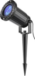 Opad śniegu projektora ogrodowego  Projektor ogrodowy  czarny