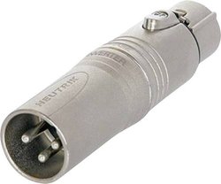 Adapter XLR NA3M5F złącze męskie XLR - złącze żeńskie XLR  Neutrik NA3M5F  1 szt.