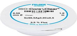 Cyna lutownicza Felder Löttechnik ISO-Core ''Clear'' SAC305 szpula Sn96,5Ag3Cu0,5   0.5 mm