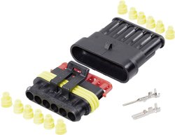 Zestaw Superseal TE Connectivity 30S007, automotive, piny: 6, 14 A, 1 zest.