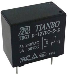 Przekaźnik drukowany Tianbo Electronics TRG1 D-12VDC-S-Z 1366486, monostabilny, 1 cewka, 30 V/DC, 277 V/AC, 5 A, 1 szt.