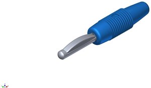 Wtyk bananowy SKS Hirschmann VON 20, O 4 mm, 1.5 mm2, 30 A niebieski