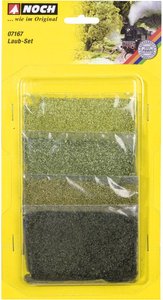 Listowie, NOCH 07167, oliwkowe, jasnozielone, trawiaste, ciemnozielone, zestaw