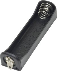 Uchwyt baterii 1x AAA (R03) Złącze do lutowania TRU COMPONENTS BH411-3D Komora baterii TRU COMPONENTS BH411-3D 1 x AAA, Połączenie lutowane