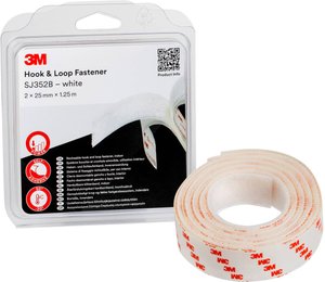 Taśma rzepowa 3M SJ352B SJ352W/IPS, (D x S) 1.25 m x 25 mm, 1 szt.