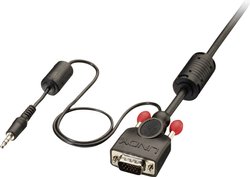 Kabel VGA, Jack LINDY LINDY VGA und Audiokabel M/M schwarz 3m 37300, 3.00 m