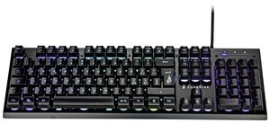 SureFire KingPin X2 Metalowa multimedialna klawiatura do gier RGB, włoska Klawiatura gamingowa Surefire Gaming KingPin X2 Włoska, QWERTZ