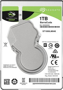 Seagate BarraCuda® 1 TB  Dysk twardy wewnętrzny, 2,5'' (6,35 cm) SATA 6 Gb/s ST1000LM048 Opakowanie zastępcze
