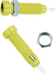 Gniazdo laboratoryjne Złącze żeńskie do wbudowania pionowego Średnica pinu: 2 mm żółty Stäubli LB2-IF 1 szt.