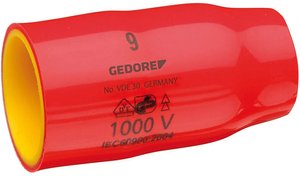 VDE 30 9 - GEDORE - nasadka VDE 3/8'' 6-kątne 9 mm Nasadka VDE 9 mm Gedore VDE 30 9 2946408 1 szt.