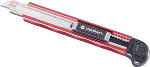 Nóż z odłamywanym ostrzem 9 mm, aluminiowy  TOOLCRAFT 2207817