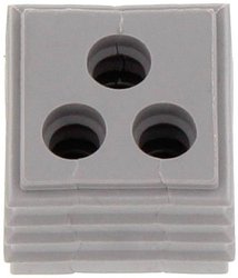 Element uszczelniający CONTA-CLIP KDS-DE 3X5-6 GR 28688.6, (D x S x W) 20.3 x 20.3 x 17.7 mm, termoplastyczny elastomer, 10 szt.