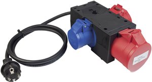 Adapter pomiarowy Benning 044147 32 A czerwony, niebieski