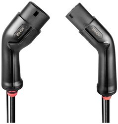 Lindy 30112 Kabel do ładowania pojazdów elektrycznych Czarny Typ 2 Typ 1 3 5 m Kabel do ładowania samochodów elektrycznych LINDY 30112  5 m