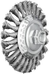 PFERD Szczotka skośna pleciona KBG Ø 115 x 15 mm Drut stalowy M14 Ø 0,50 do szlifierki kątowej 43315001 1 szt.