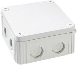 Skrzynka przyłączeniowa Wiska COMBI IND 607/leer, IP66/IP67, (D x S x W) 110 x 110 x 57 mm, szary błyszczący, 1 szt.