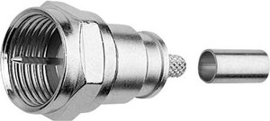 Złacze F Telegärtner J01600A0012 J01600A0012 złącze męskie proste 75 Ω 1 szt.