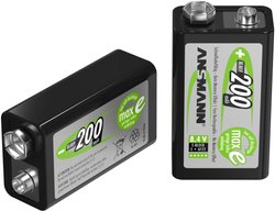 Akumulator 9 V, NiMH Ansmann maxE 6LR61 5035342, 200 mAh, 8.4 V, 1 szt.