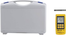Precyzyjny termometr cyfrowy Pt100 z funkcją rejestratora GMH 3750 z certyfikatem kalibracji ISO i walizką do przenoszenia Czujnik zanurzeniowy typu Pt100, Czujnik zanurzeniowy Greisinger GMH3750-SET1 604193, -50 - +400 °C, Kalibracja (ISO)