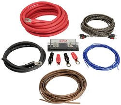 Zestaw kabli kabel zasilający wzmacniacz mocy 35mm² kabel głośnikowy 2,5mm² Zestaw do podpięcia wzmacniacza Car HiFi 35 mm² ACV WK-35