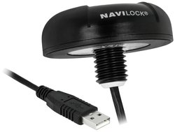 Odbiornik Navilock NL-8004U USB 2.0 Multi GNSS u-blox 8 4,5 m Odbiornik GPS Navilock NL-8004U, czarny, USB-A, USB 2.0