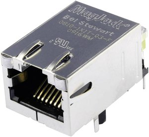BEL Stewart Connectors 08B0-1X1T-03-F, RJ45, 1 szt.