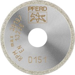 PFERD 68404015 D1A1R 40-1-10 D 151 GAD Tarcza tnąca diamentowa Średnica 40 mm Średnica otworu 10 mm termoutwardzalne, szkło, węglik spiekany, materiał ścierny, ceramika techniczna 1 szt.