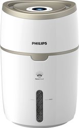 Nawilżacz Philips serii 2000 HU4816 / 10 z higieniczną technologią NanoCloud, poziomami prędkości 2 i funkcją timera, bielą i szampanem Philips HU4816/10  Nawilżacz powietrza 1 szt. biały