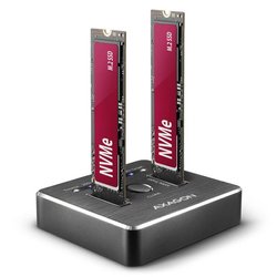 Stacja dokująca do dysków twardych AXAGON ADSA-M2C NVMe    z funkcją klonowania