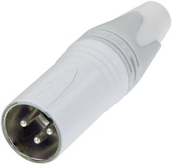 Złącze XLR kablowe męskie Neutrik, NC3MXX-WT