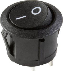 Przełącznik interBär 3630-006.22, 250 V/AC, 6.5 A, 1 x wył/wł, zatrzask, 1 szt.