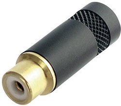 Gniazdo zaciskowe chinch Neutrik NYS372-P-BG, czarne