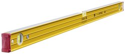 Poziomnica STABILA Typ 96-2, 122 cm, bardzo sztywny profil aluminiowy, 1 libella pozioma, 2 libelki pionowe, amortyzujące zaślepki, zintegrowana blokada antypoślizgowa Poziomica Stabila 15229