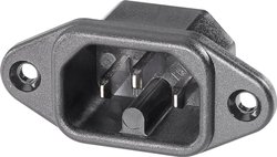 Złącze męskie IEC K & B 42R 42R024211, styki: 2, 250 V, 10 A, 1 szt.