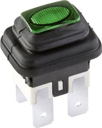 Przełącznik wciskany interBär 3658-250.22 3658-250.22, 250 V, 16 A, 1 szt.