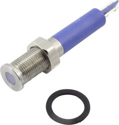 Lampka sygnalizacyjna LED TRU COMPONENTS TC-92106c12 1605943, 350 mcd, 12 V DC/AC, 6 mm