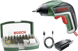 Wkrętarka akumulatorowa + zestaw bitów 32 szt. Bosch Home and Garden IXO V 06039A800S, 4.5 Nm, 1.5 Ah