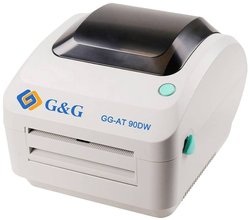 Drukarka etykiet G&,G GG-AT 90DW - max szerokość druku 108 mm, druk termiczny (bez tuszu na papierze termicznym) Urządzenie do etykietowania G&G GG-AT 90DW, Przystosowana do taśmy: