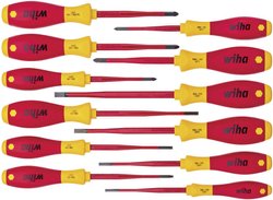 Zestaw wkrętaków VDE SoftFinish® slimFix, 12 szt. Zestaw wkrętaków Wiha  41003