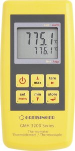Precyzyjny termometr sekundnik, 2-kanałowy uniwersalny GMH331 Termometr Greisinger GMH3231 480635, -220 - +1768 °C