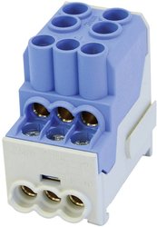 Zacisk połączeniowy Leipold Group 080010-1-4, niebieski, 1 pole