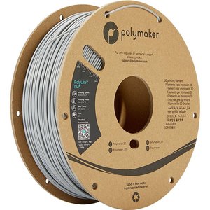 Filament do drukarek 3D PLA Polymaker PA02018, Średnica filamentu: 2.85 mm, 1000 g, szary