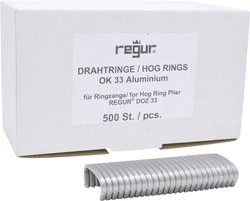 Regur OK 33 klipsy oczkowe alu-cynk 500 szt. Regur 60722 Wymiary (D x S) 35 mm x 95 mm