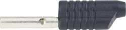 Wtyk bananowy wieżowy Schnepp S 4041 S, O 4 mm, 2.5 mm2, 30 A, czarny