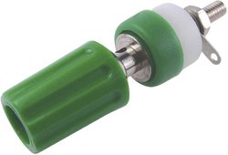 Gniazdo zaciskowe do zabudowy TP/1 Cliff CL1508, 15 A, zielone