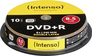 Intenso DVD+R DL 8,5 GB 8x 10 szt. na szpuli DVD+R DL Intenso 4311142 10 szt.