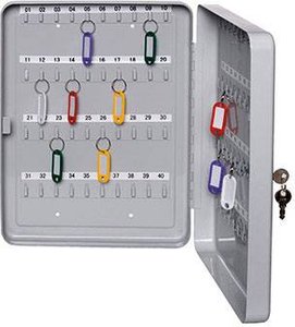 Szafka na klucze ALCO 892 16x20x8cm na 40 kluczy jasnoszary Szafka na klucze ALCO  892 Ilośc haków 40