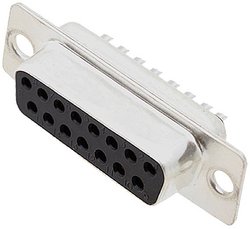 Listwa żeńska D-Sub encitech DM15-SS 2101-0200-12, rzędy: 2, styki: 15, 180 °, 1 szt.
